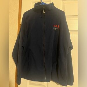 USA Olympic Rings pre-owned Blue jacket XL with pockets